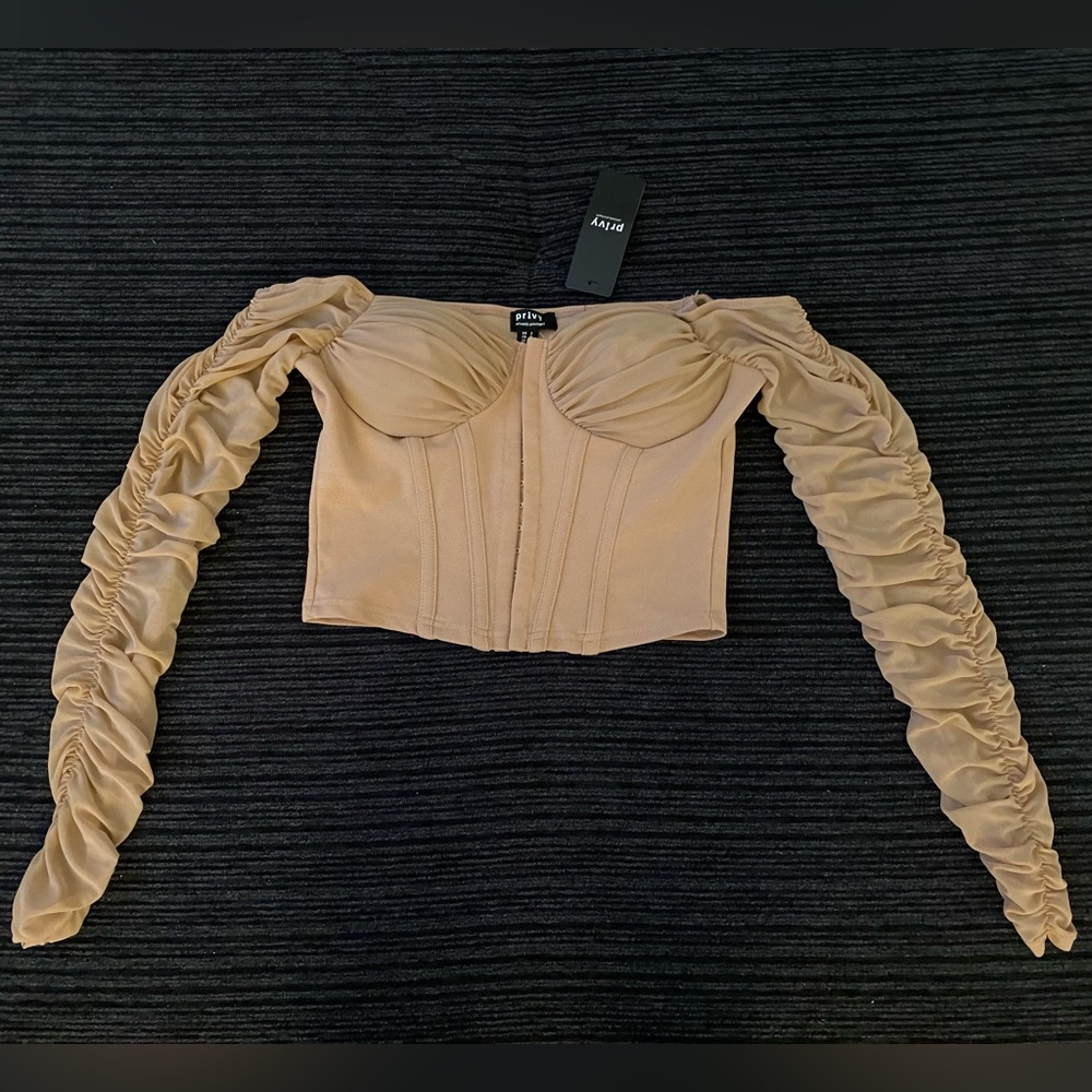 Privy - Rust Rose Flowy Top